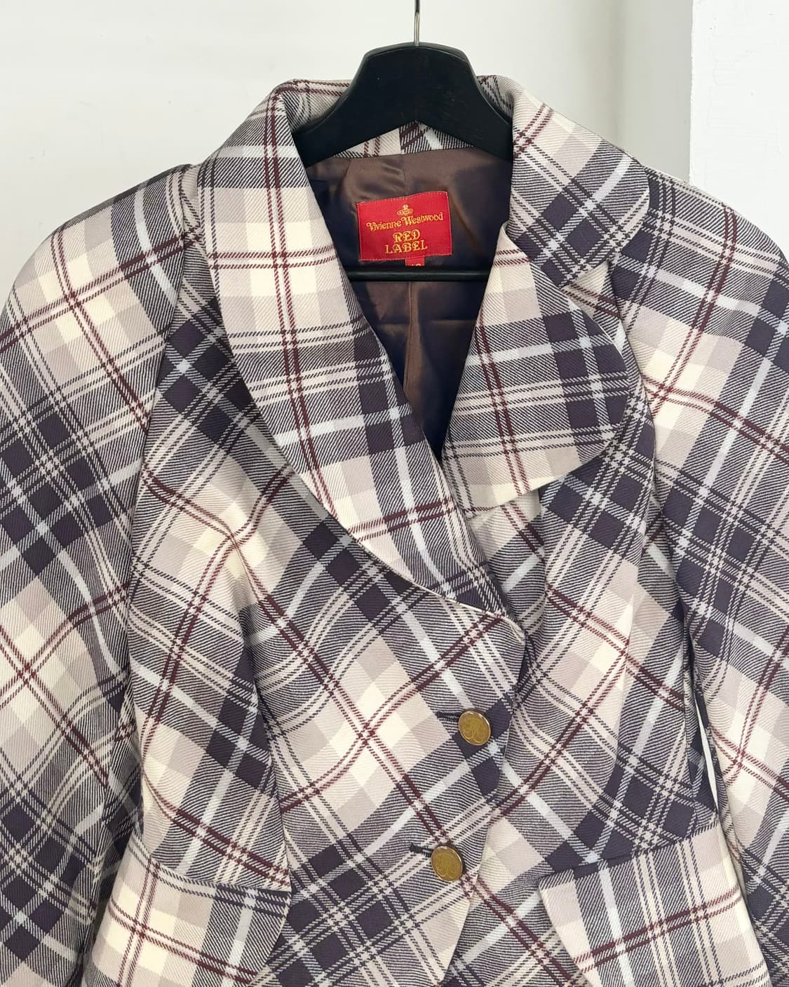 비비안 웨스트우드 드렁큰 테일러드 체크 자켓 상품이미지2