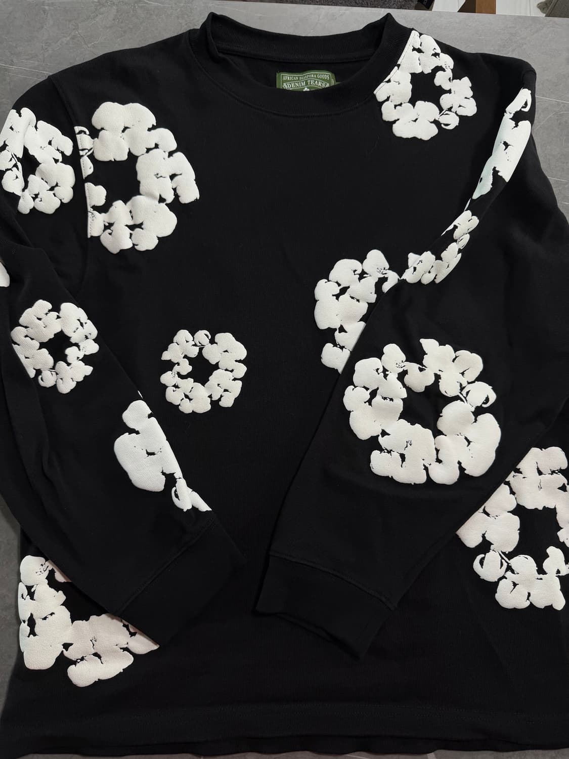 Cotton Wreath Long Sleeve Black L 상품이미지7