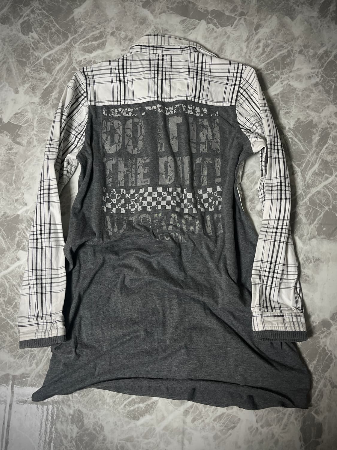 (Goddess)2way sleeve check shirts 상품이미지1