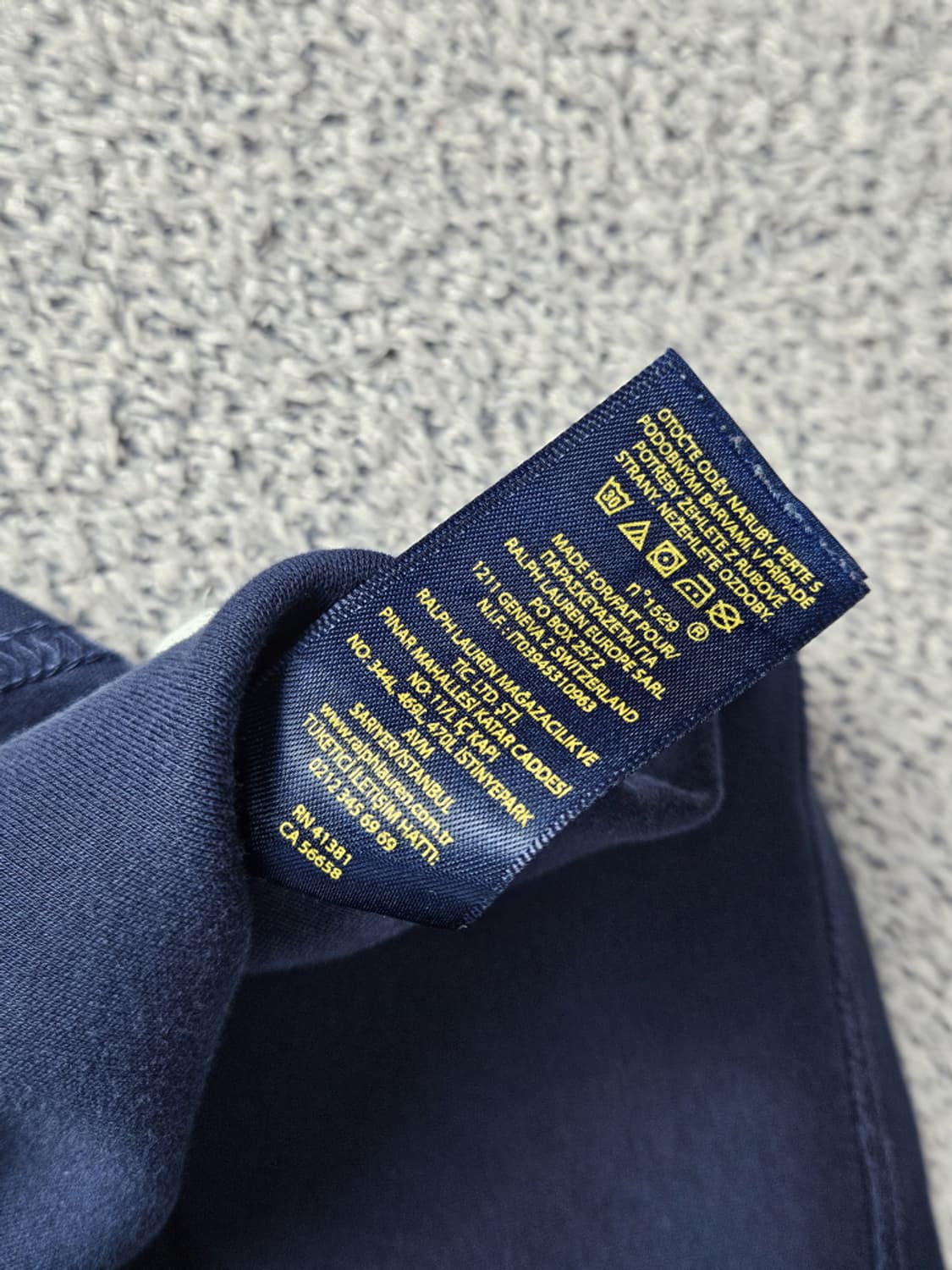 폴로랄프로렌 다잉워시드 커스텀 배색 럭비 티셔츠 ( XL )/ 10361 상품이미지9