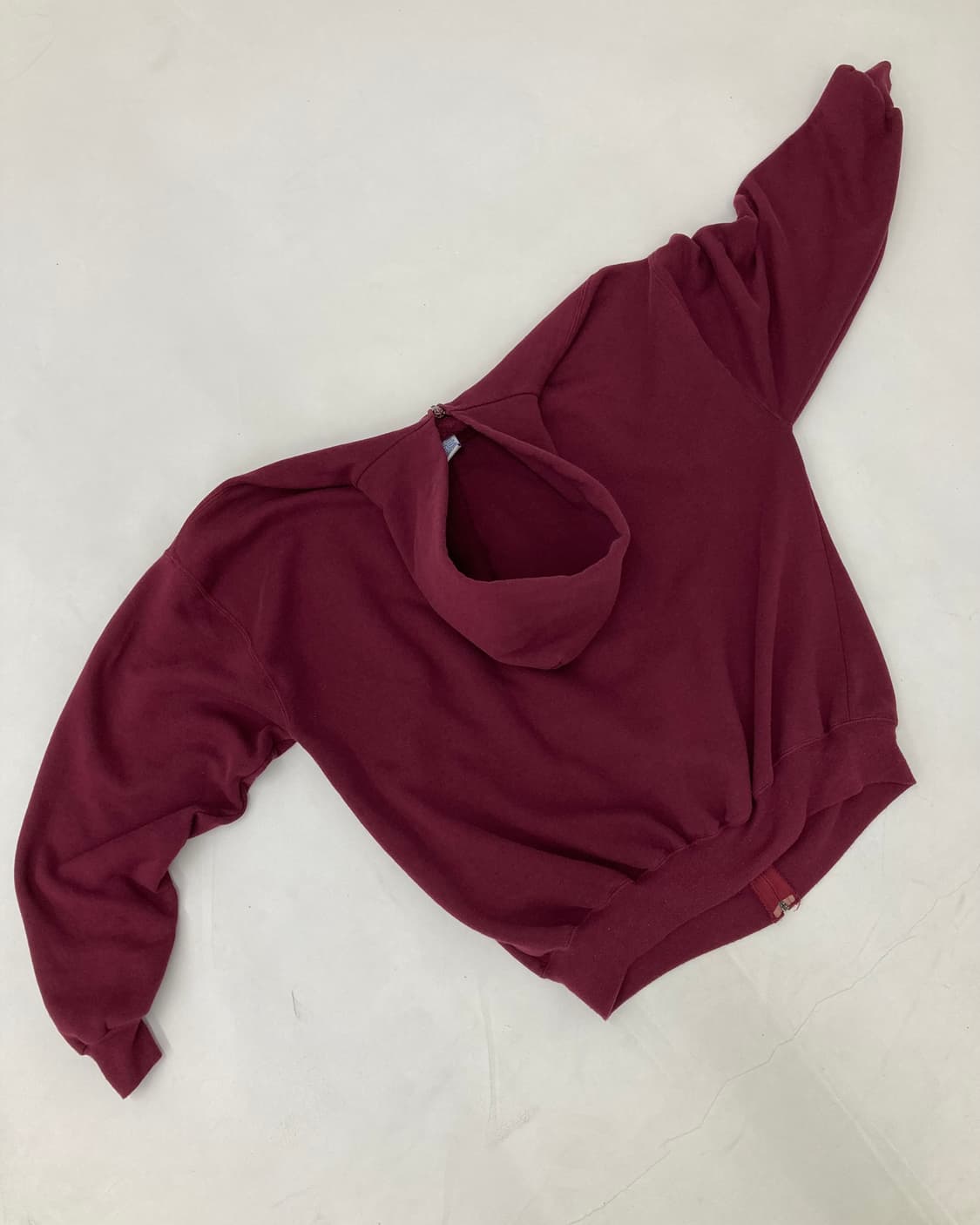 90s Russell Zip Up Hoodie (burgundy) 상품이미지2