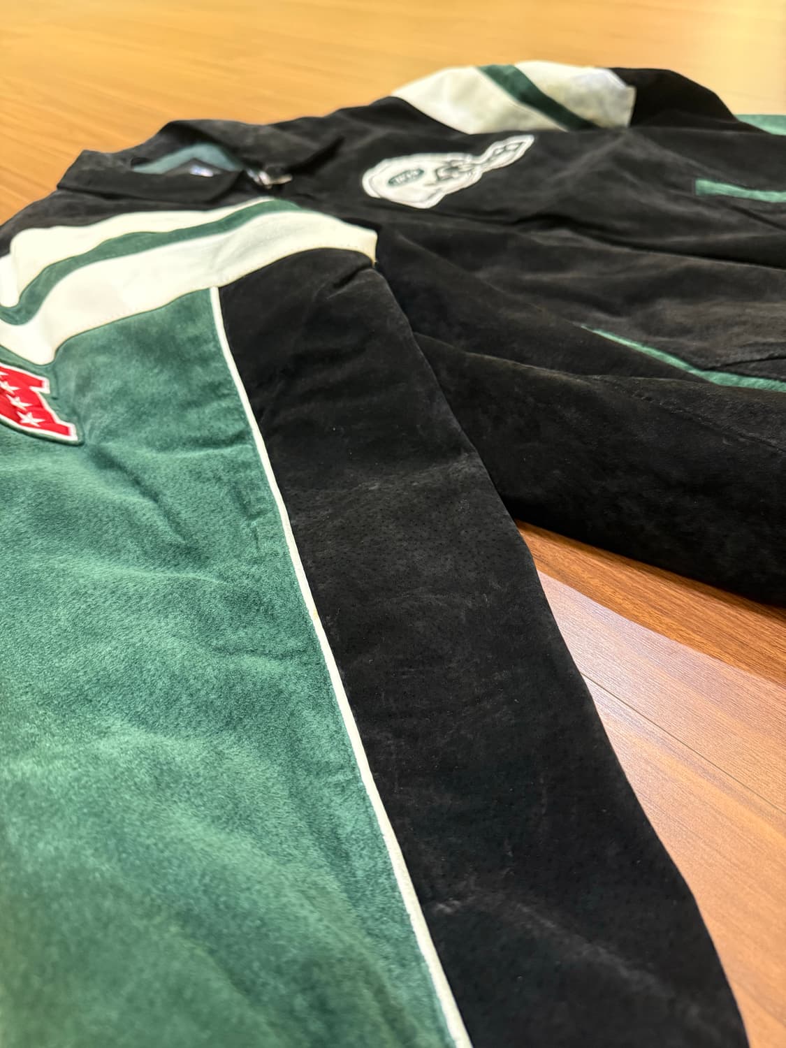 glll어패럴그룹 NFL 올드스쿨 바시티 가죽 래더자켓 뉴욕제츠 상품이미지10