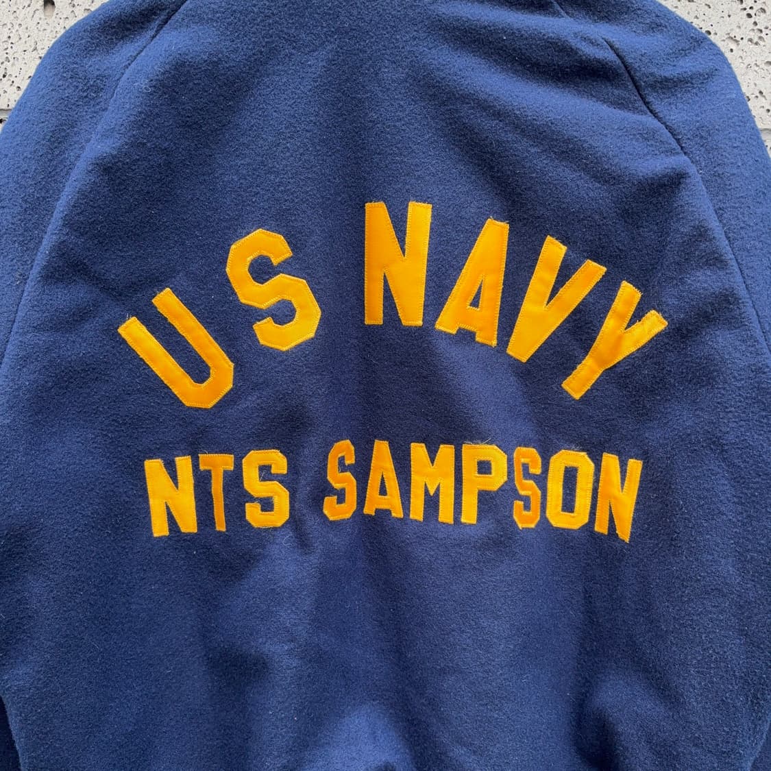 80s USA 미 해군 U.S. Navy 바시티 자켓 상품이미지8