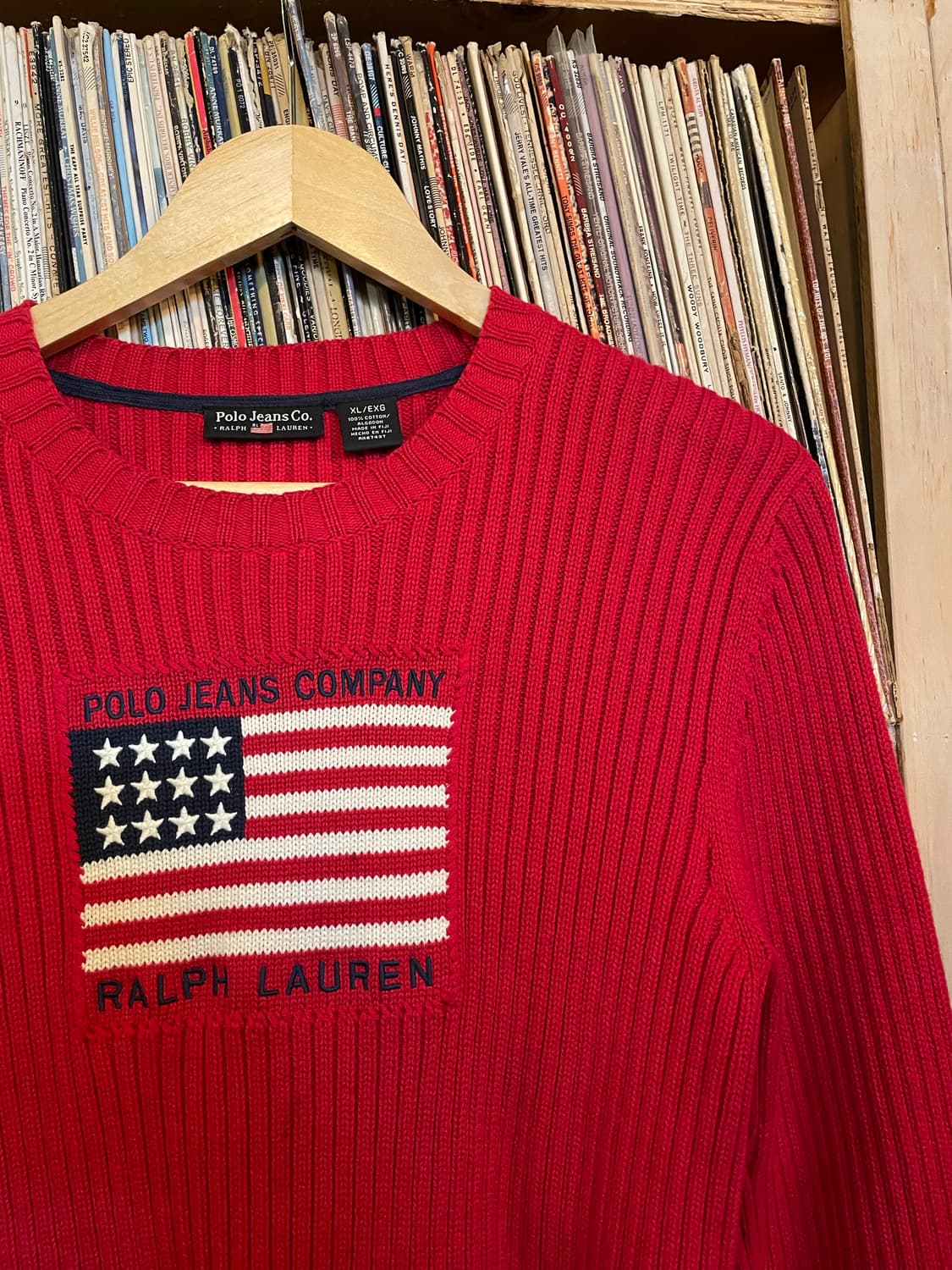 폴로진스 성조기 라운드넥 니트 상품이미지3