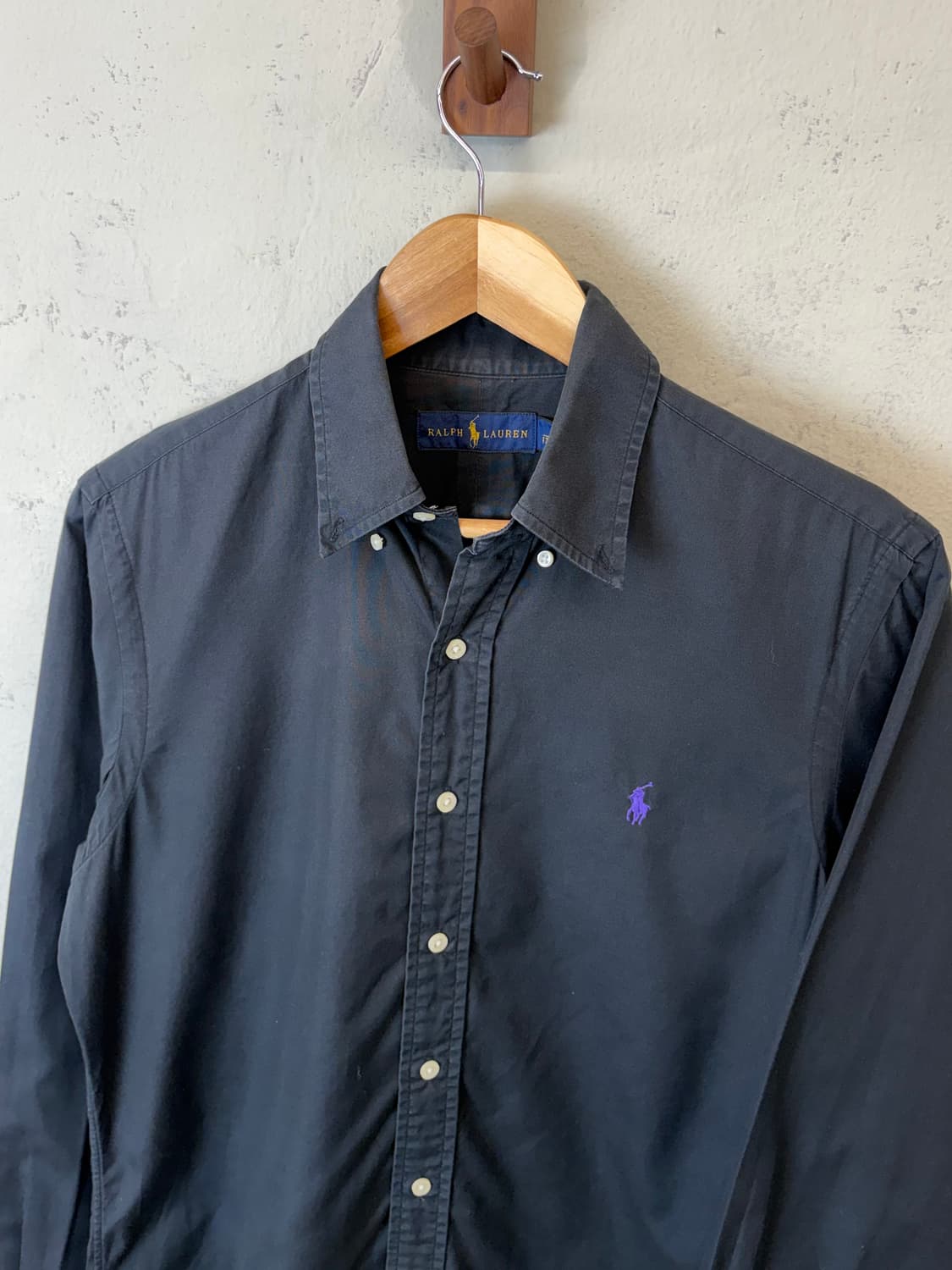 폴로랄프로렌 신형 블랙 솔리드 셔츠 상품이미지6