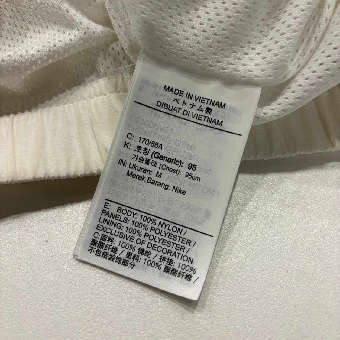 [M] 나이키 빅스우시 우븐 자켓 화이트/블랙 B727 상품이미지8