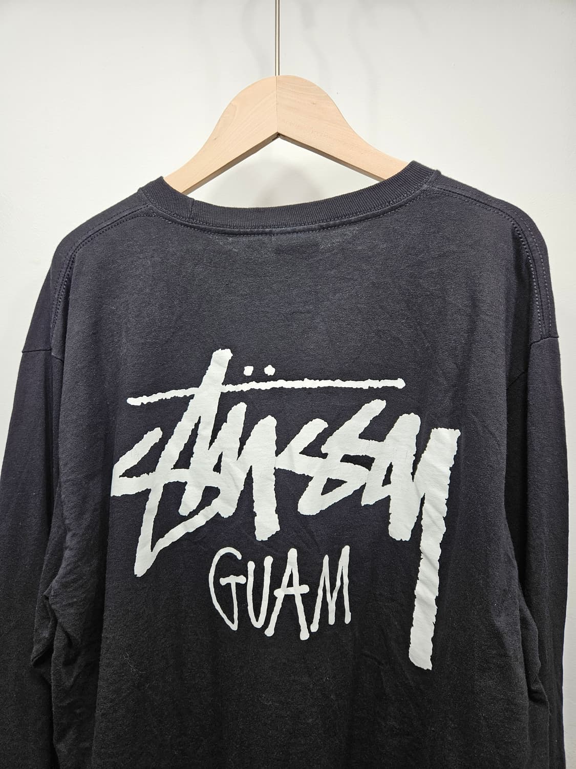 스투시 GUAM 블랙 긴팔 티셔츠 L 상품이미지9