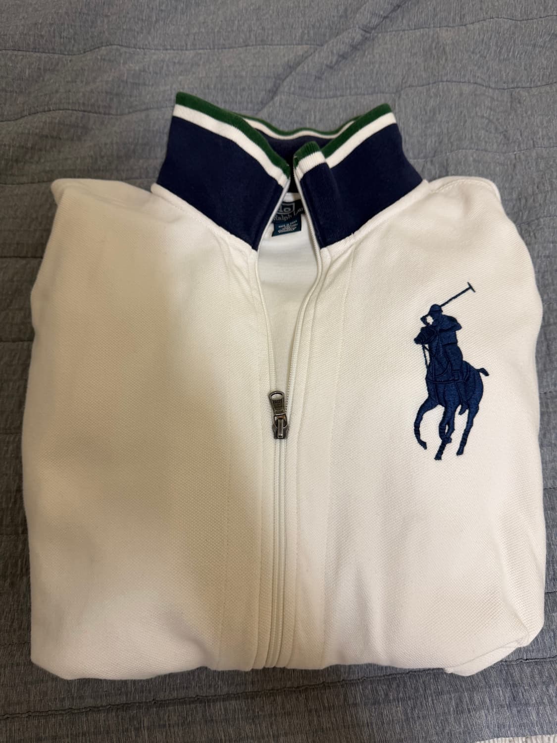 폴로 랄프로렌 빅포니 화이트 집업 상품이미지1