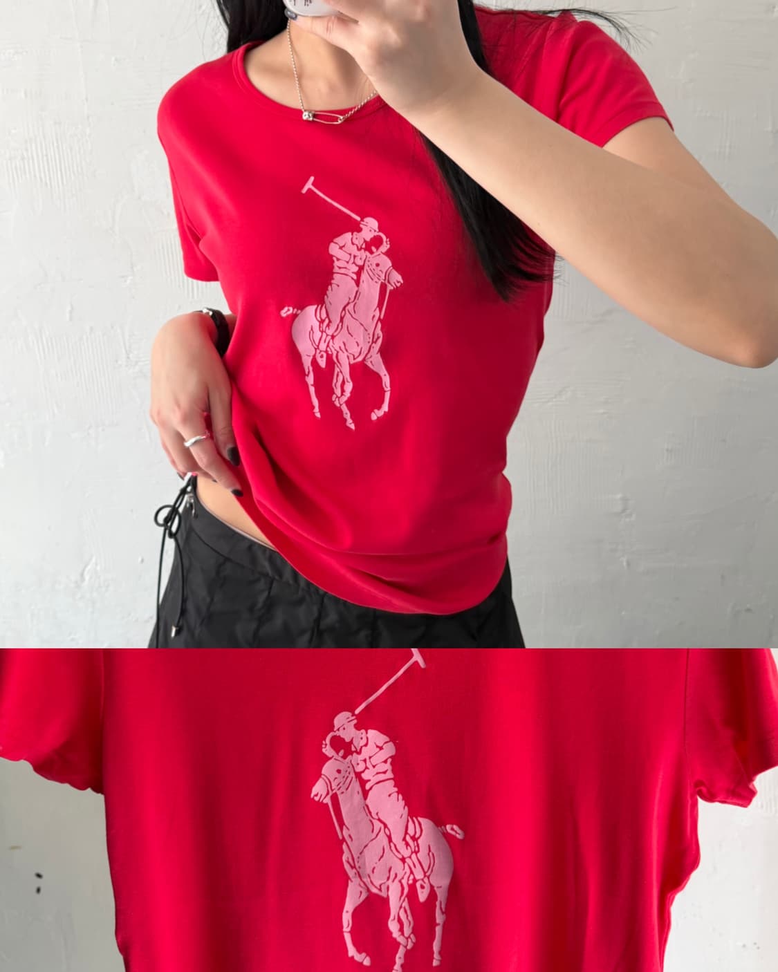 Polo 랄프로렌 우먼 빅포니 티셔츠 상품이미지1