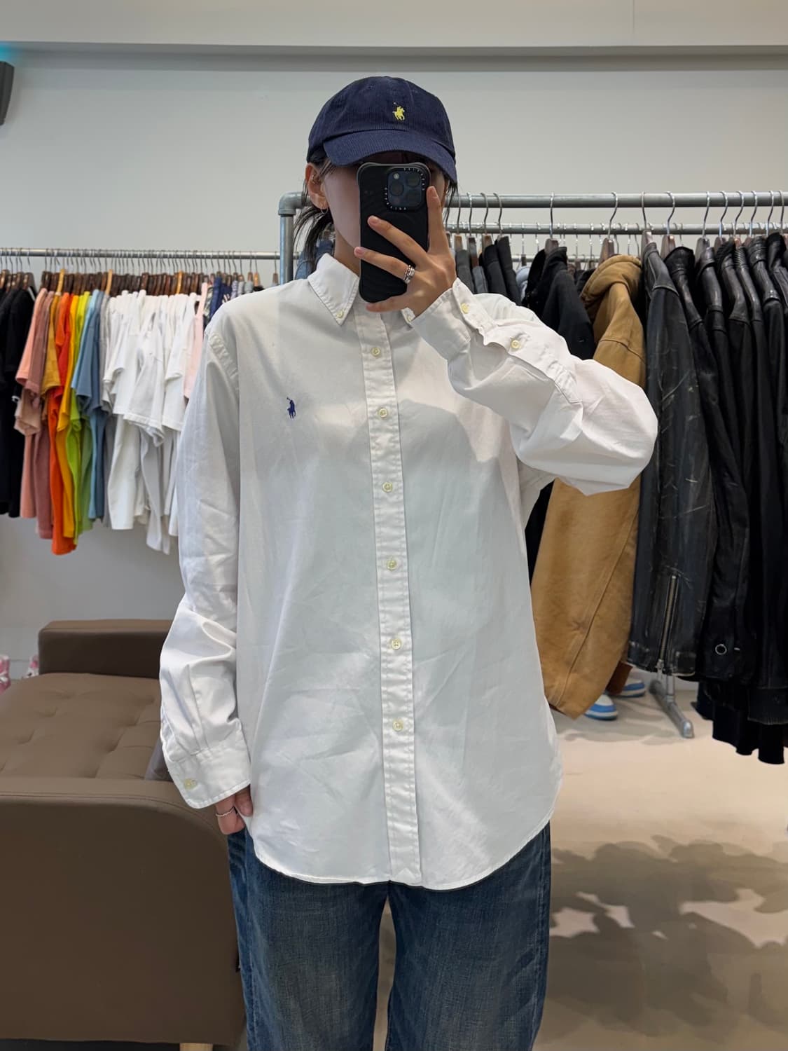 폴로 랄프로렌 셔츠 화이트 슬림핏 상품이미지5