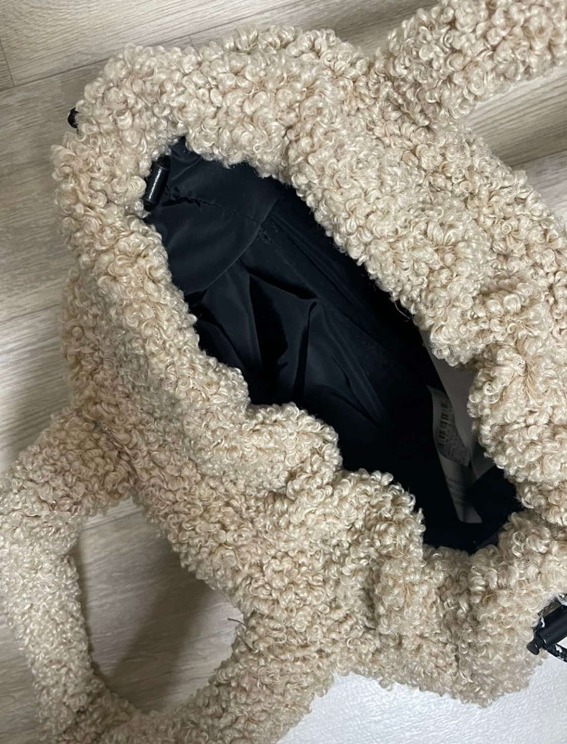 Zara 에코 시어링 뽀글이 가방 상품이미지2