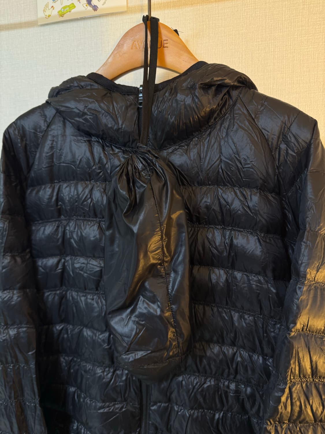 [L]유니클로 패커블 라이트 다운 패딩자켓 블랙 상품이미지2