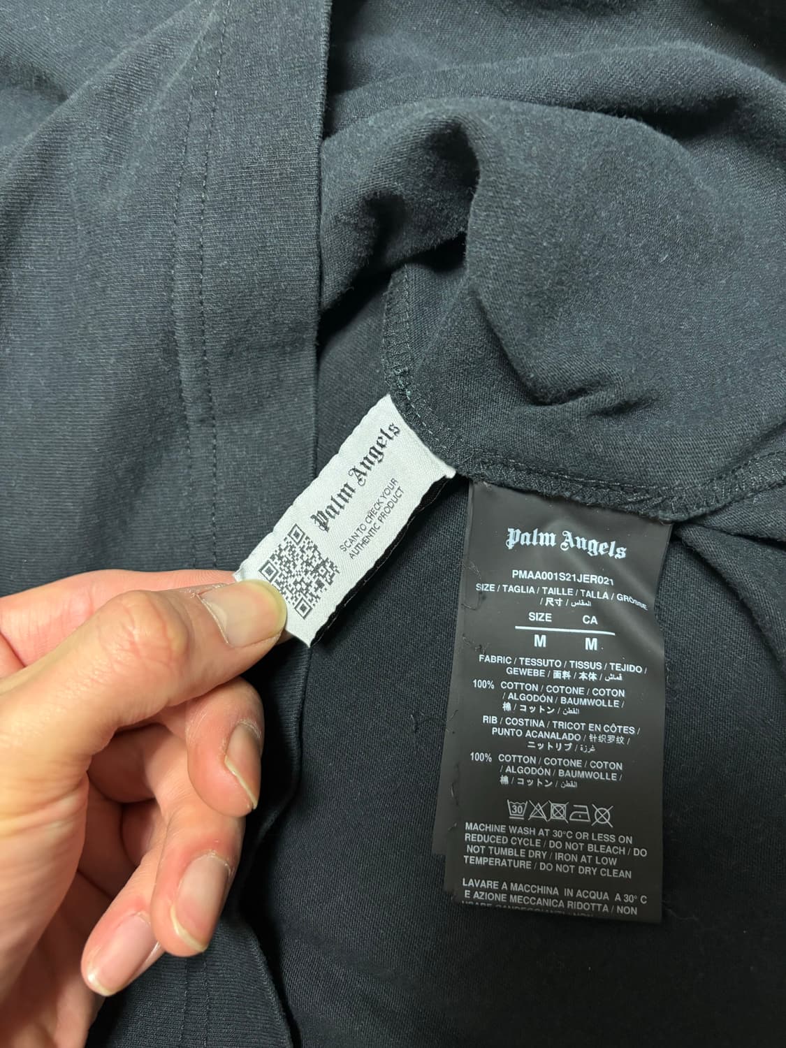 [정품] 팜엔젤스 베어 인 러브 로고 블랙 반팔 티셔츠 M 상품이미지5