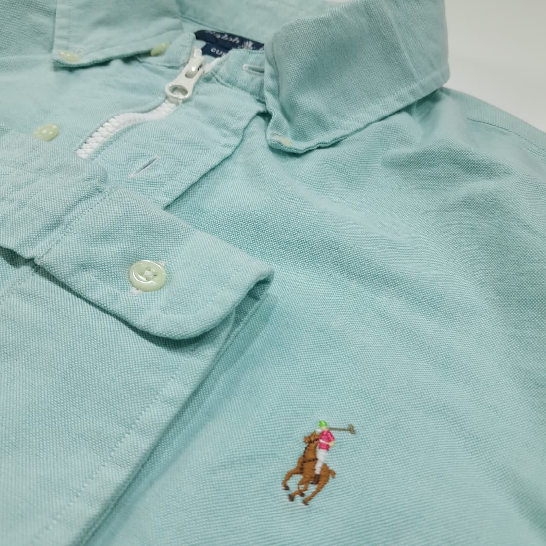 CL792 FREE 폴로 00s 민트 리메이크 크롭 집업 셔츠 상품이미지4