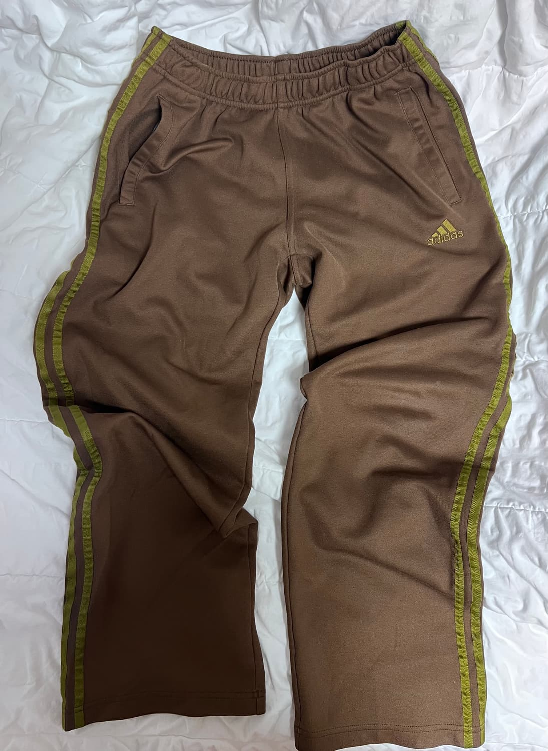 아디다스 카키줄 브라운 바지 츄리닝 상품이미지1