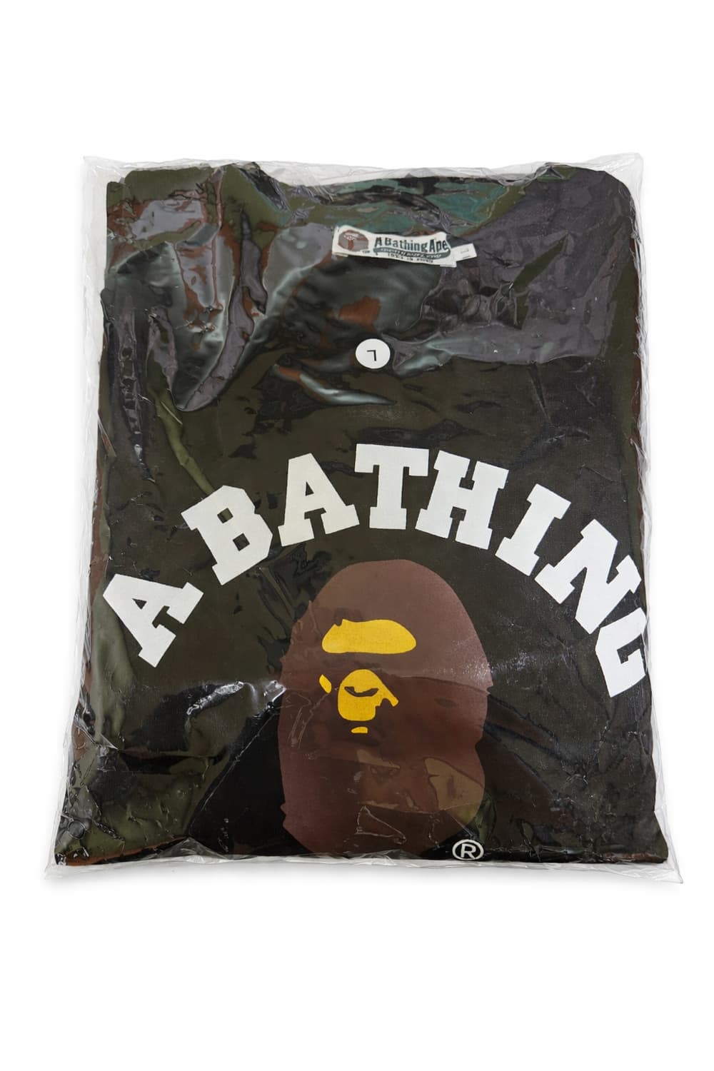 (택x 새상품)베이프 컬리지 맨투맨 블랙 L 상품이미지1