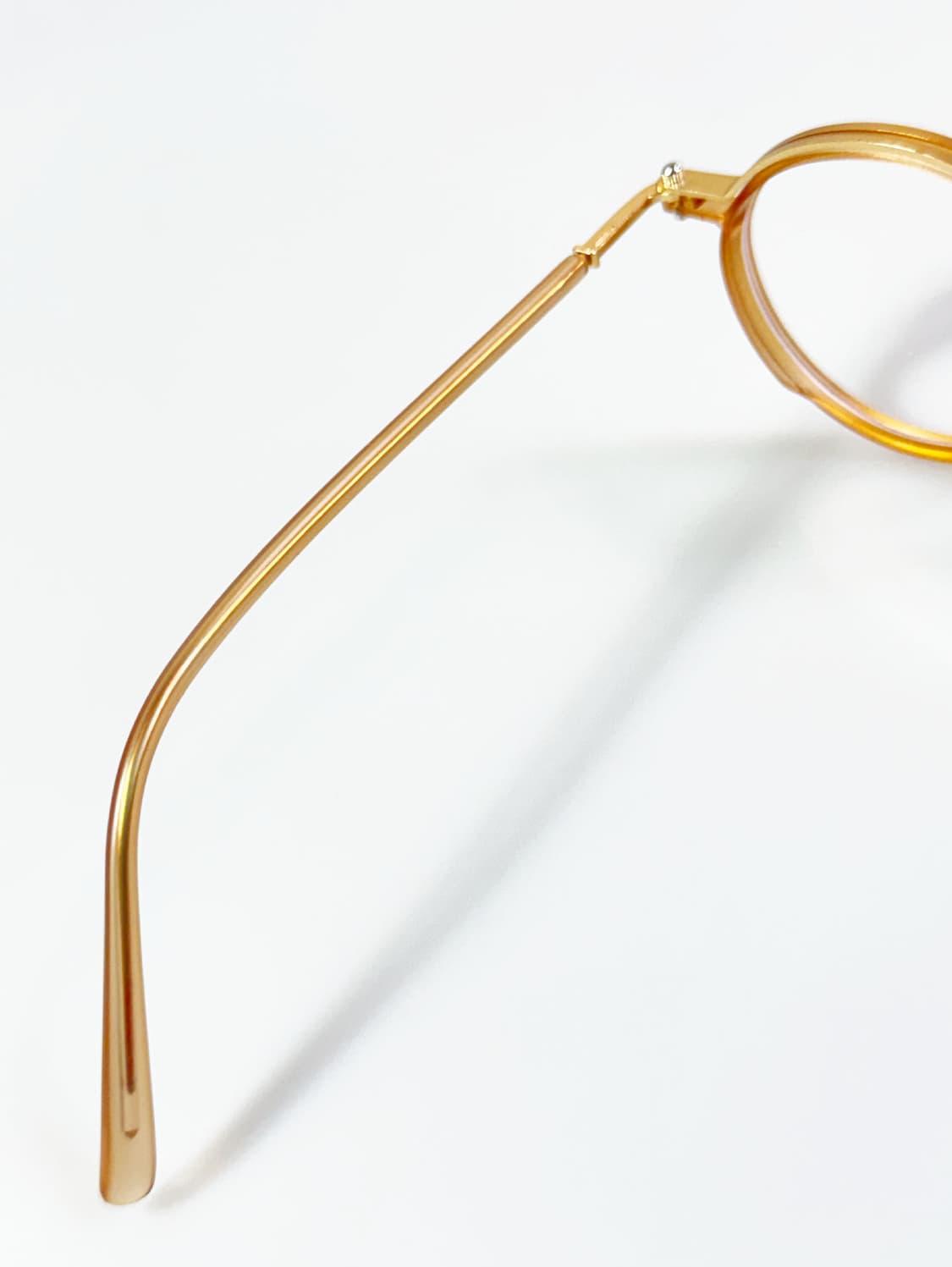 클래식 브라운 라운드 콤보 프레임 빈티지 안경 상품이미지7