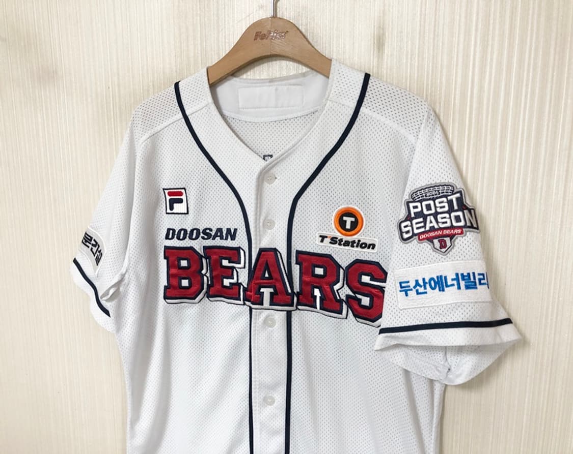 KBO 필라 두산베어스 선수실착 홈유니폼/져지 #56 김호준 상품이미지5