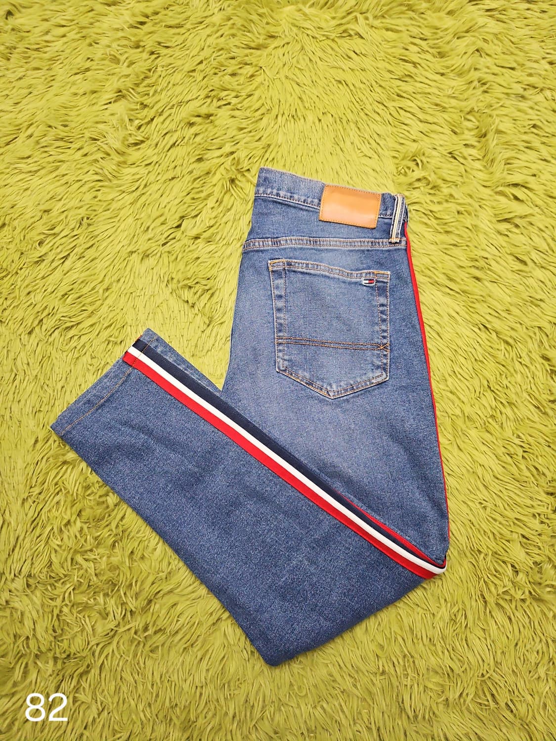 타미힐피거 사이드라인 슬림 테이퍼드 중청 데님 (33/32) 상품이미지1