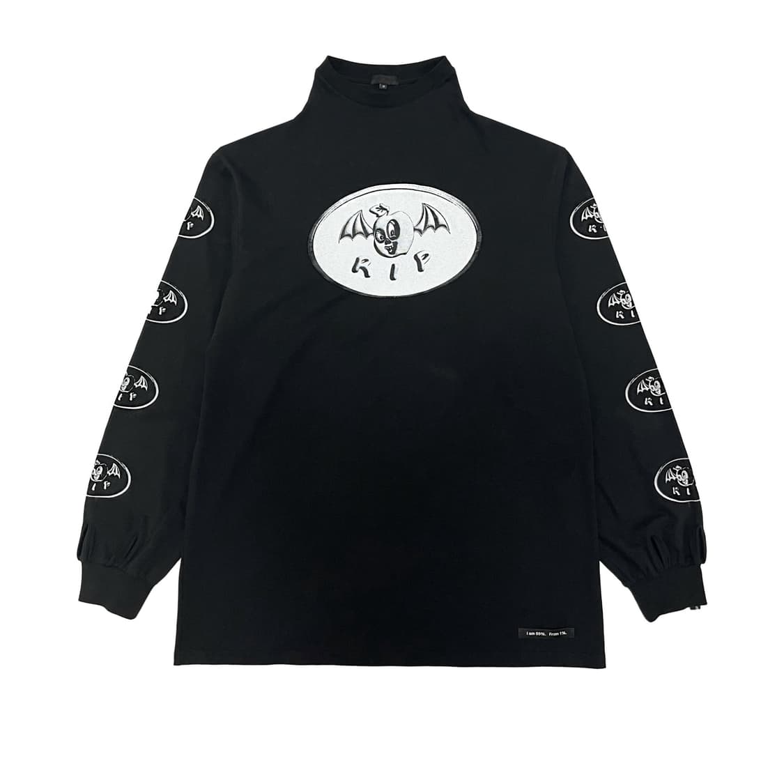 99퍼센트이즈 99%IS 바조우 REST IN PUNK 롱 슬리브 블랙 상품이미지1