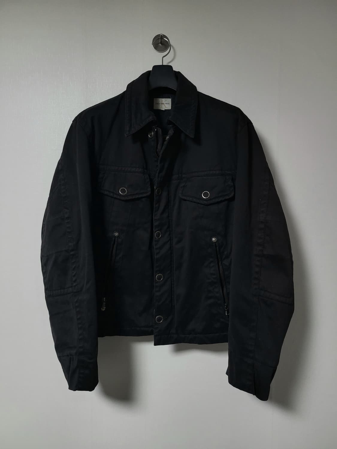 00s calvin klein 썬페이드 바이커 트러커 자켓 상품이미지1