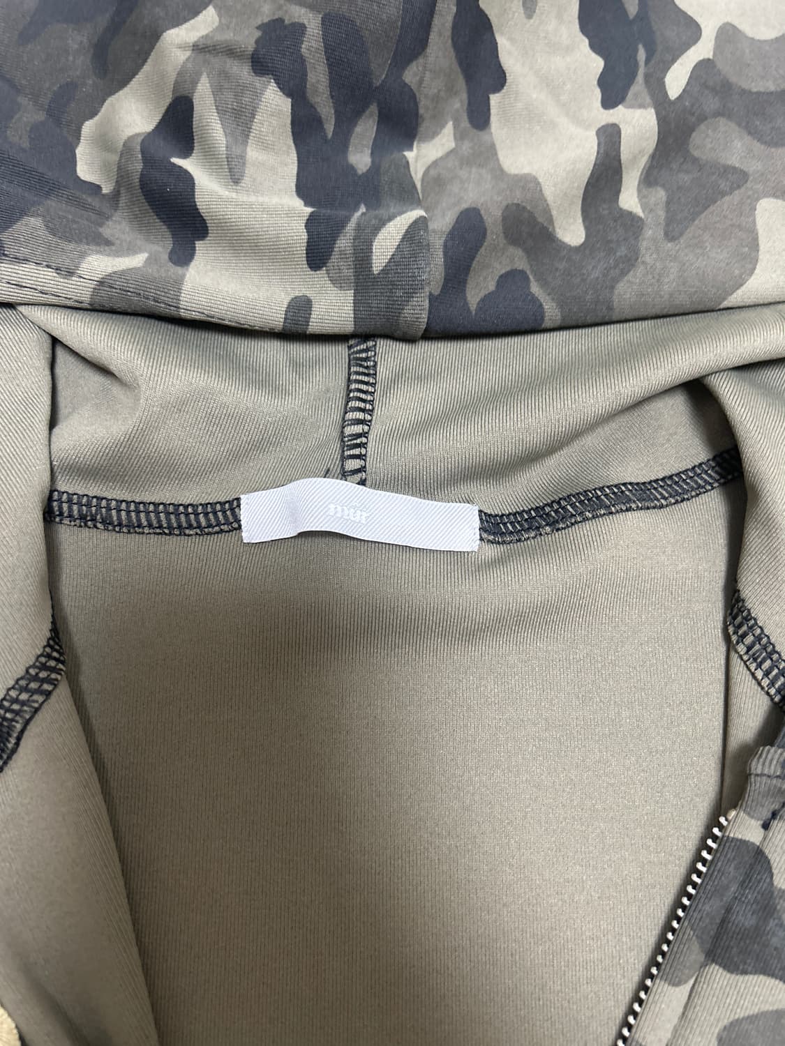 크롭 카모 후드집업 상품이미지2