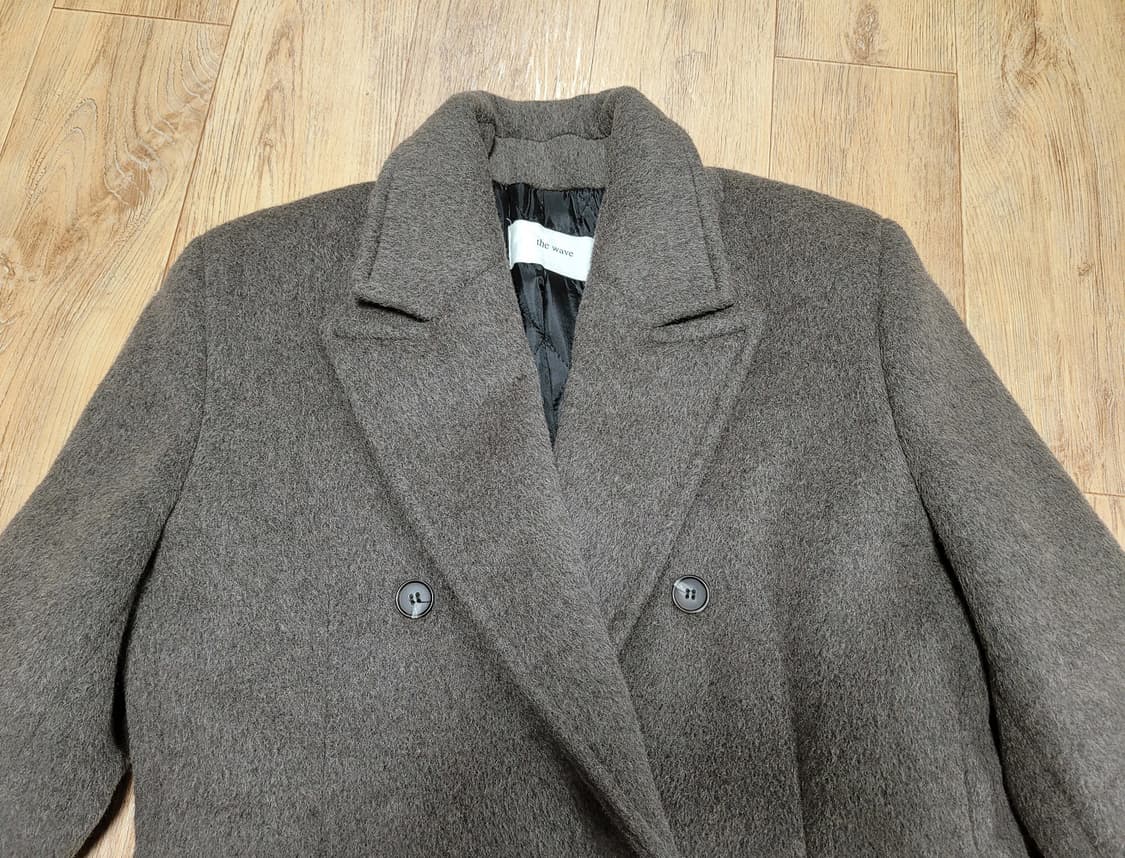 더웨이브(THE WAVE) 블랑 울알파카 더블코트 55-66 상품이미지5