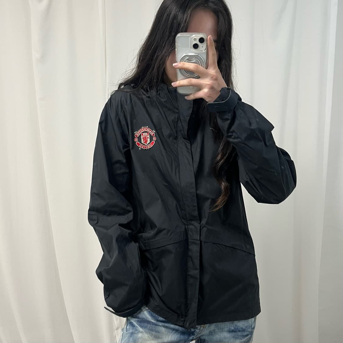 Nike Black Manchester United Windbreaker 상품이미지3