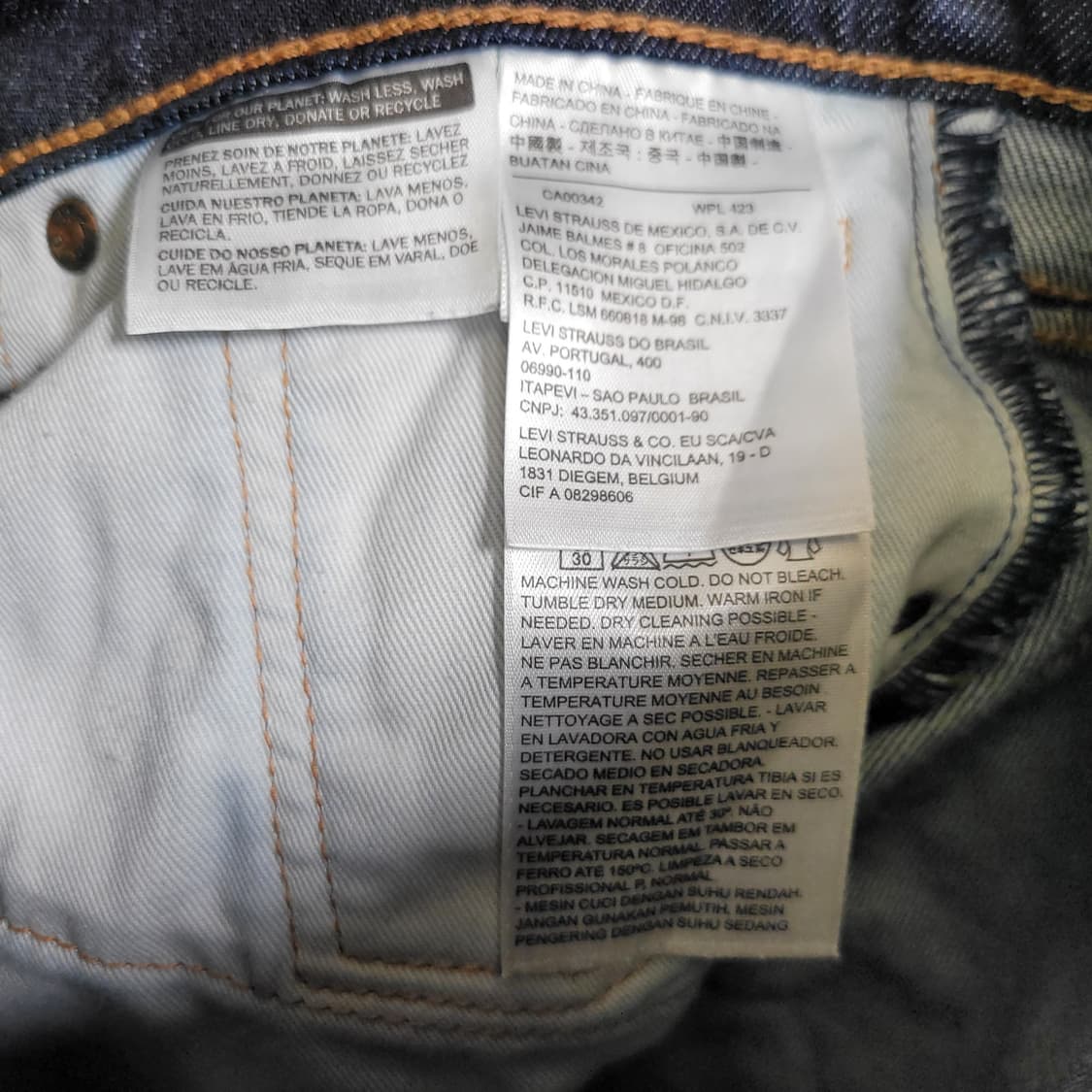 리바이스 510 데님 팬츠 상품이미지2