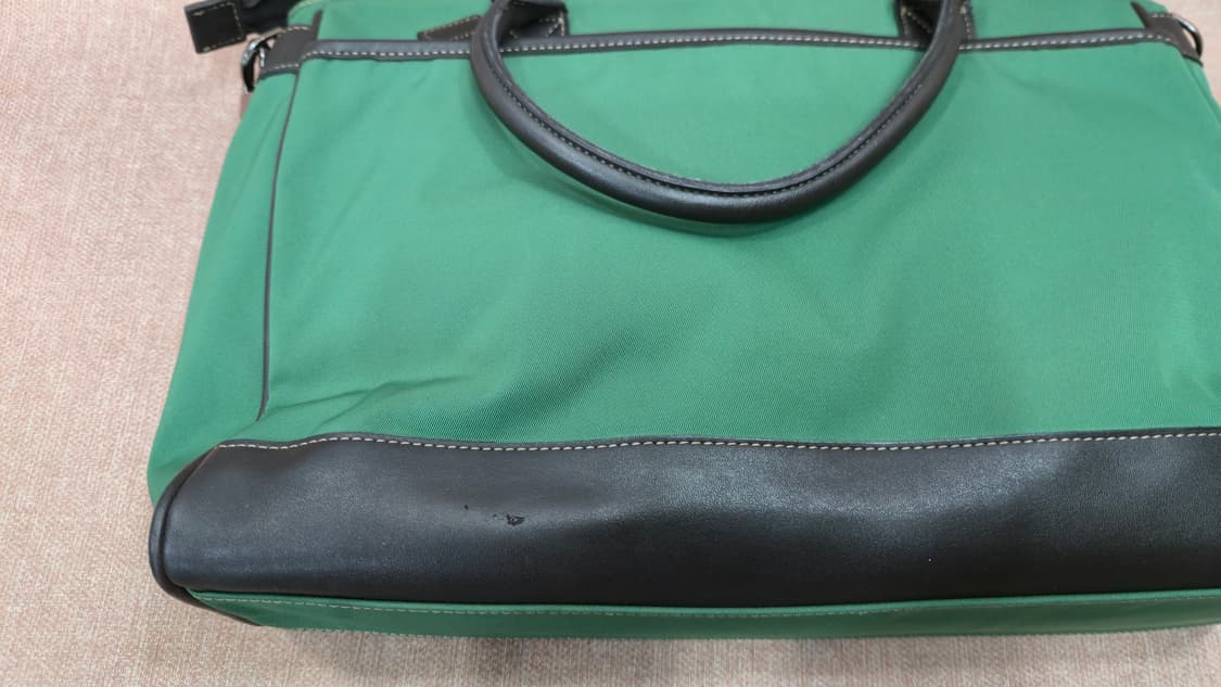 빈폴(BEANPOLE) 브리티시 클래식 나일론+레더 브리프케이스 (그린) 상품이미지7