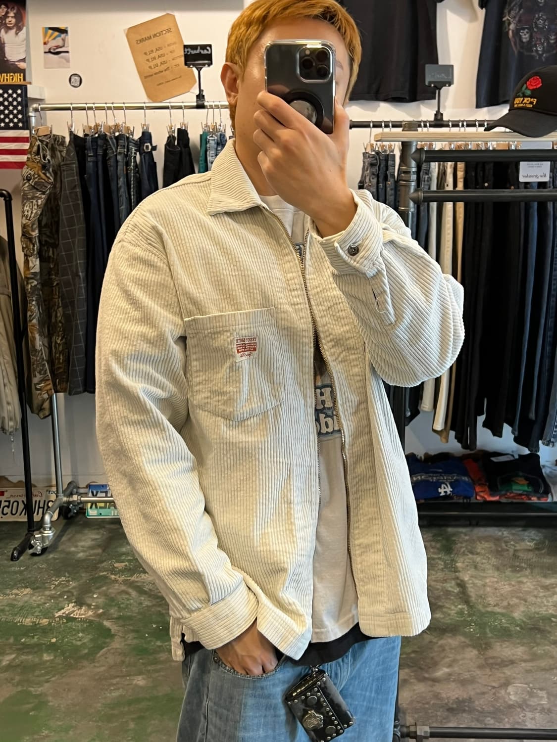 90's [L] 빈티지 테디스미스 코듀로이 집업 골덴 자켓 상품이미지3