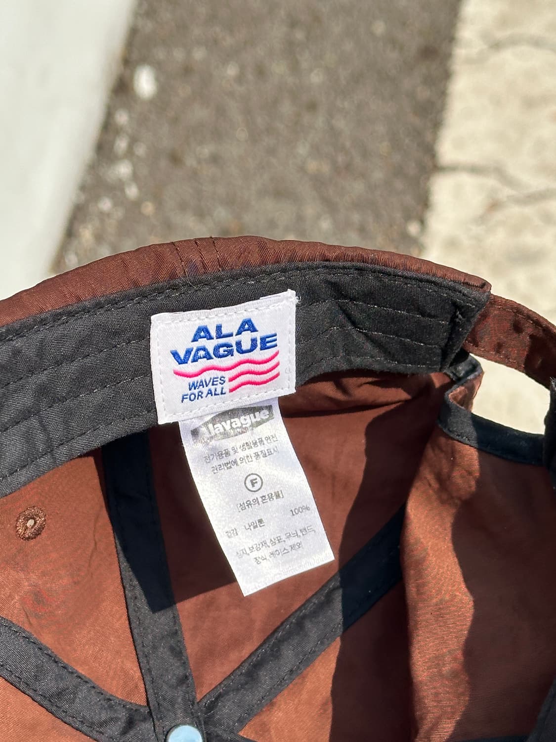 [M-L] 알라바그 웨이브 브라운핑크 투톤 볼캡 모자 상품이미지6