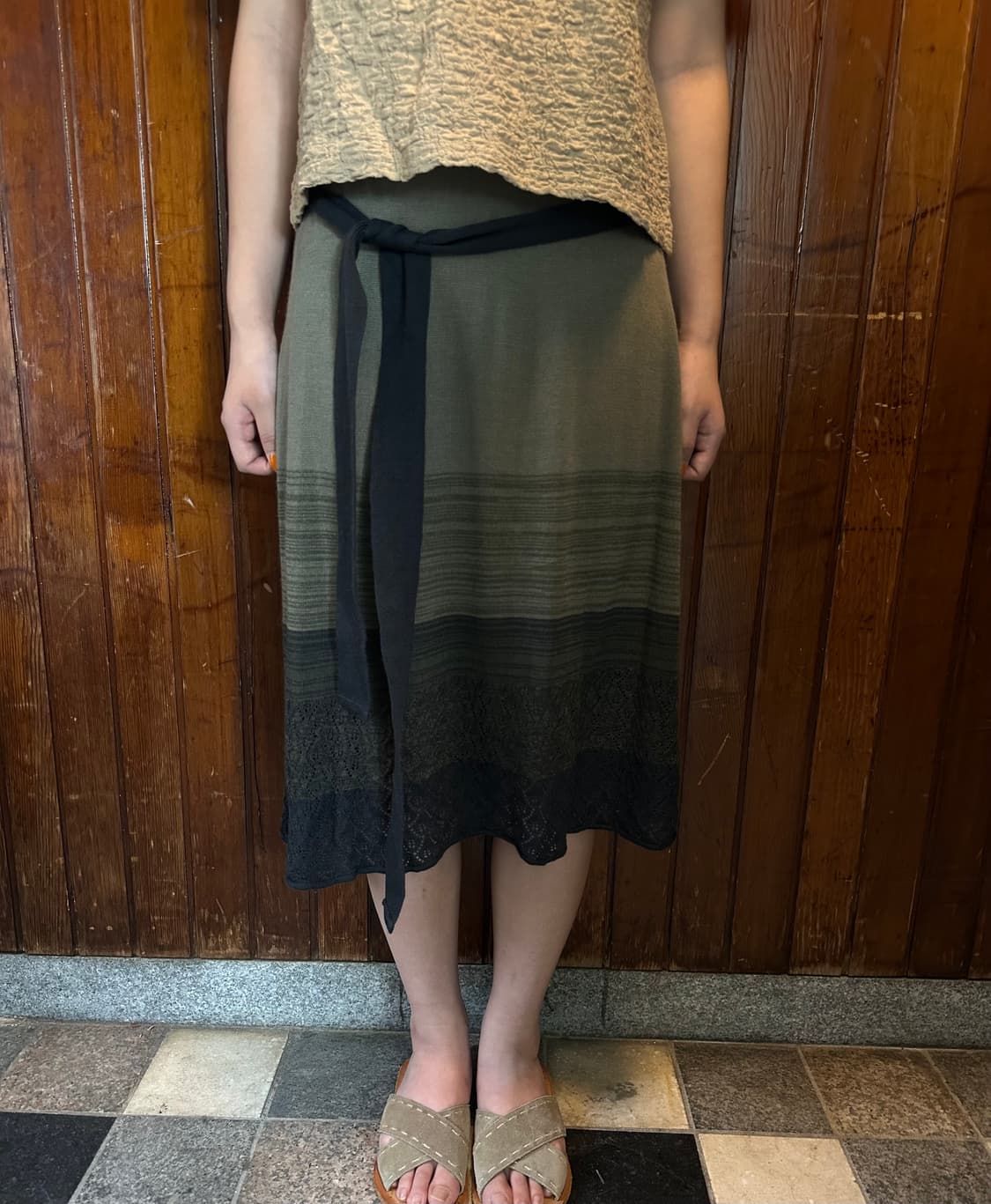 plus alpha knit skirt 상품이미지1