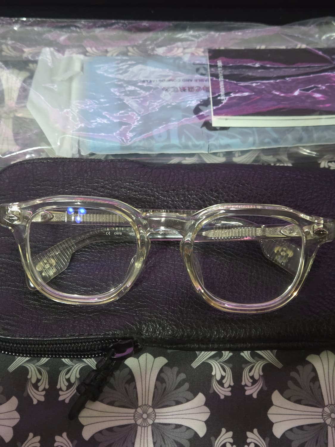 크롬하츠 처프처프 클리어실버 안경테 상품이미지1