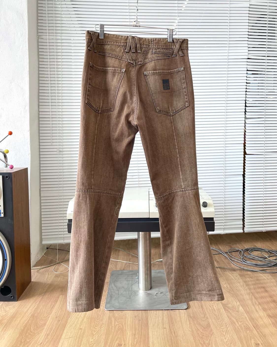 [M] 마리떼프랑소와저버 플레어 브라운 데님 팬츠 상품이미지6