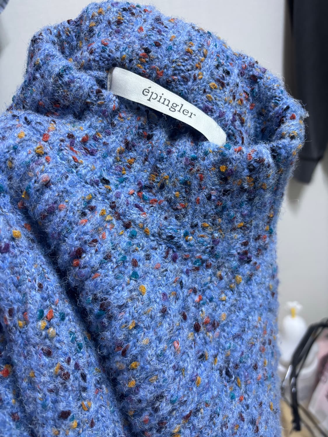 에핑글러 도넛니트 (블루) 상태 좋음 상품이미지3