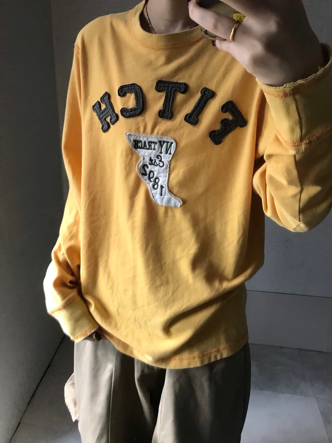 아베크롬비 옐로우 롱슬리브 상품이미지4