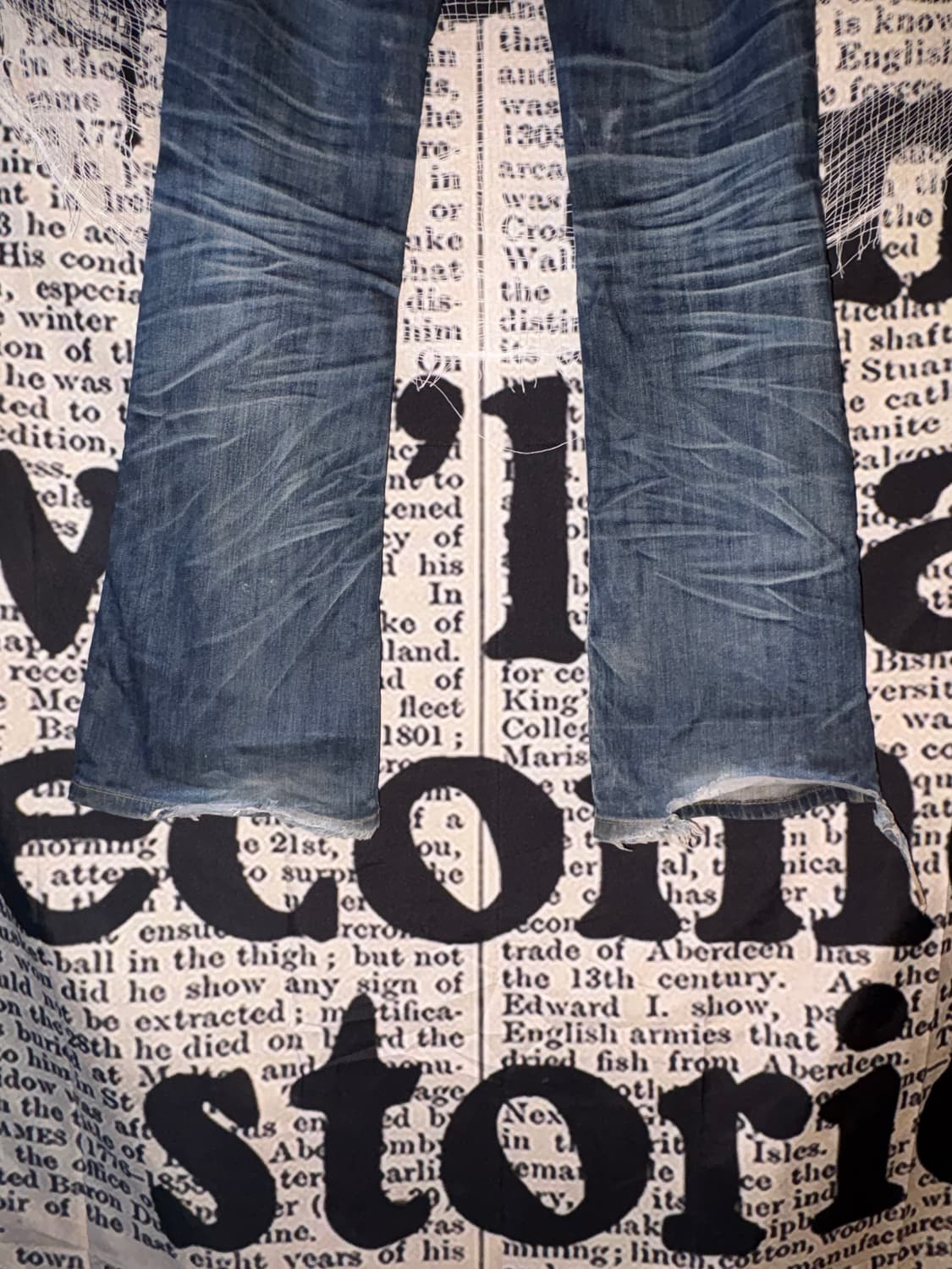 Deep blue Denim Bootcut Pants  상품이미지8