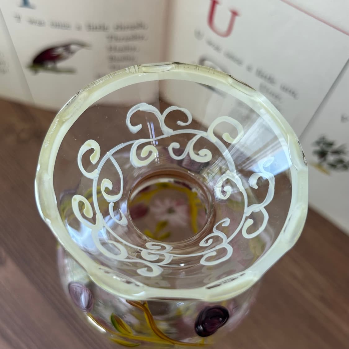 미국 빈티지 핸그페인티드 화병 꽃병 상품이미지5