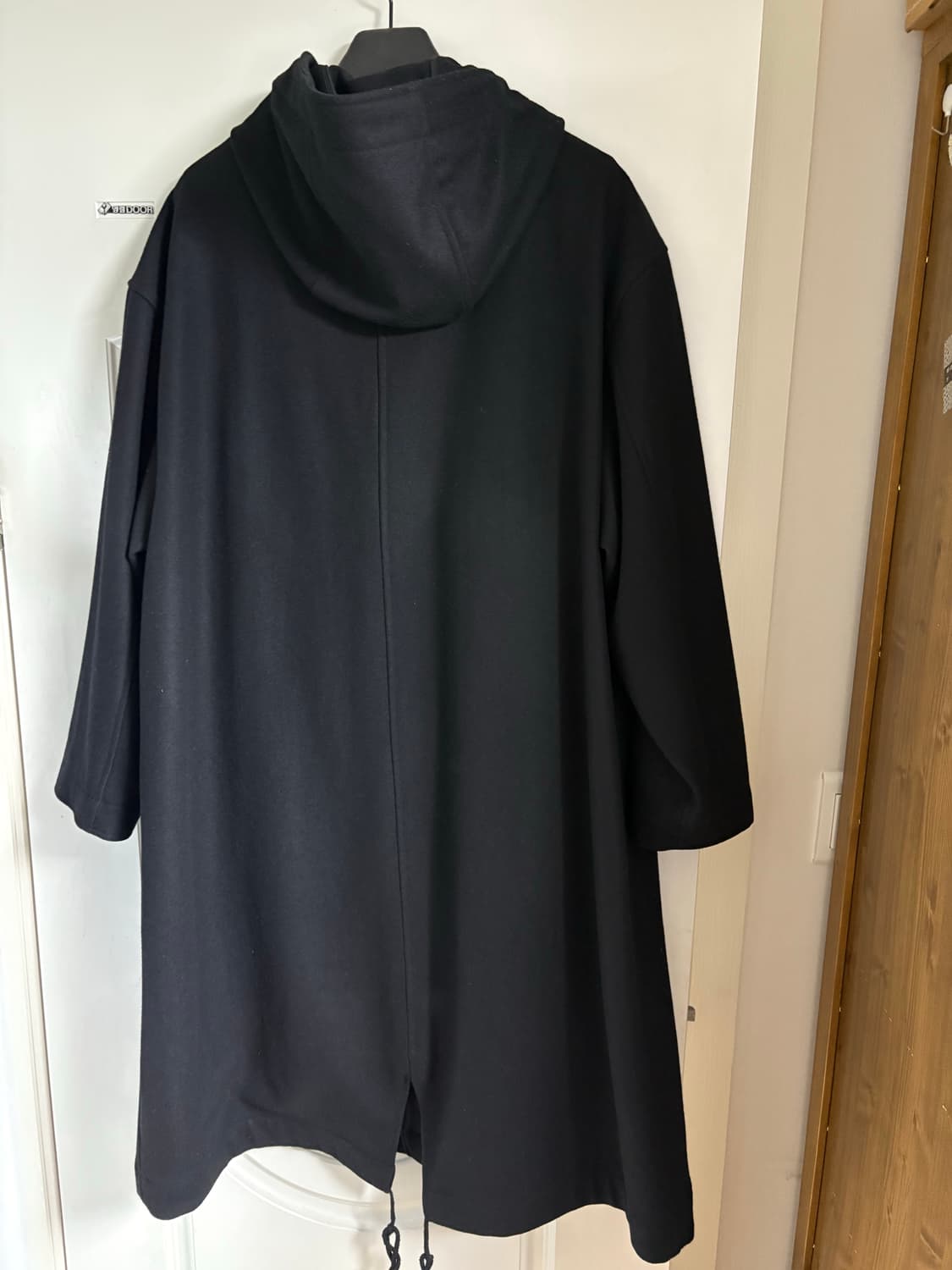 비슬로우 스탠다드 20FW 울 후디 코트 블랙 M 상품이미지6