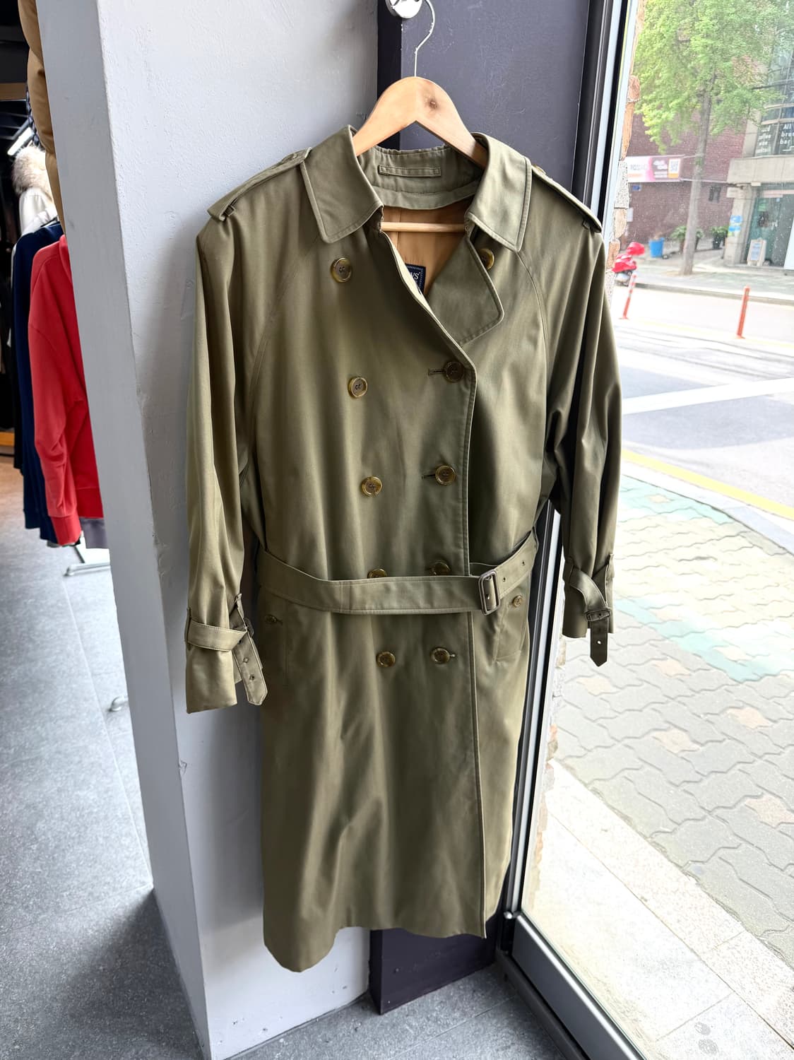 .UK14/ 버버리 벨티드 원패널 트렌치코트 자켓 상품이미지2