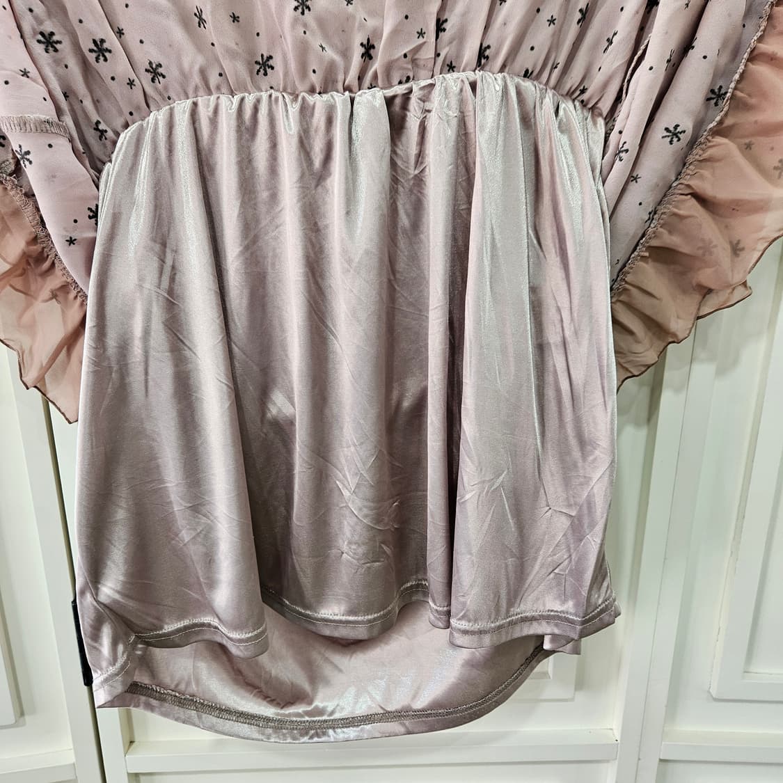 엑시즈팜 axes femme 진주 리본 쉬폰 원피스 상품이미지6