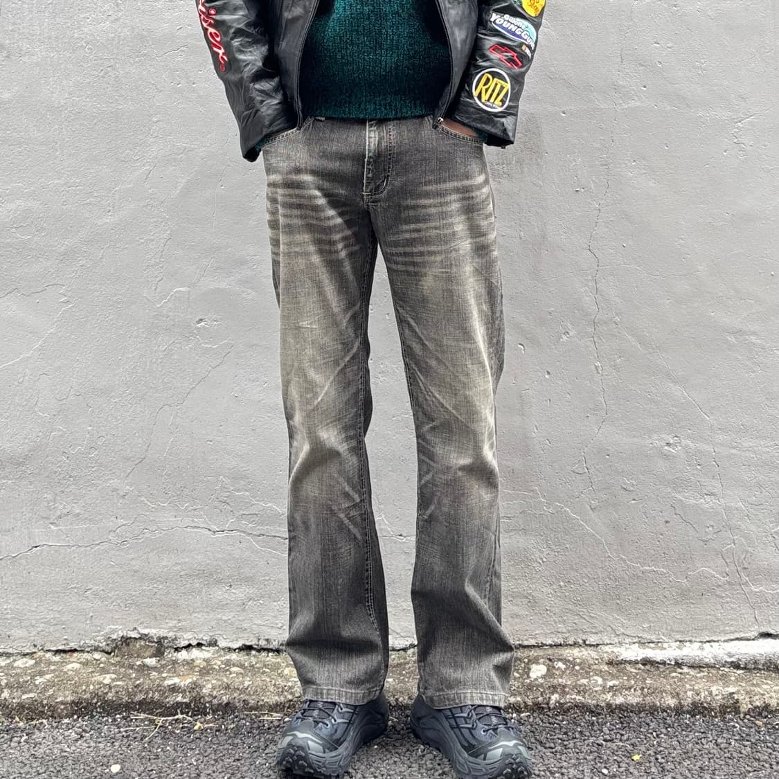 랭글러 부츠컷 데님 팬츠 블랙 상품이미지2