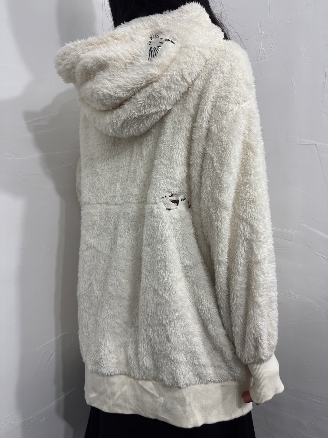 cute bird point fleece twoway zipup 상품이미지5