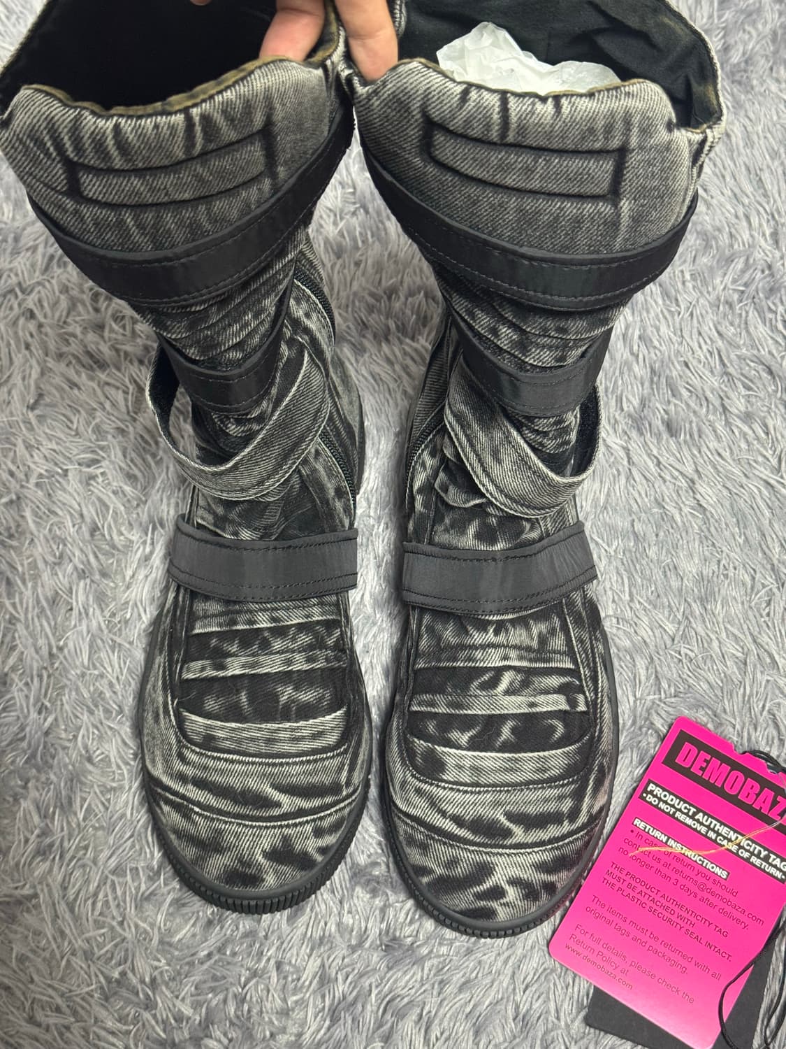 데모바자(DEMOBAZA) 하이탑 그레이 상품이미지6