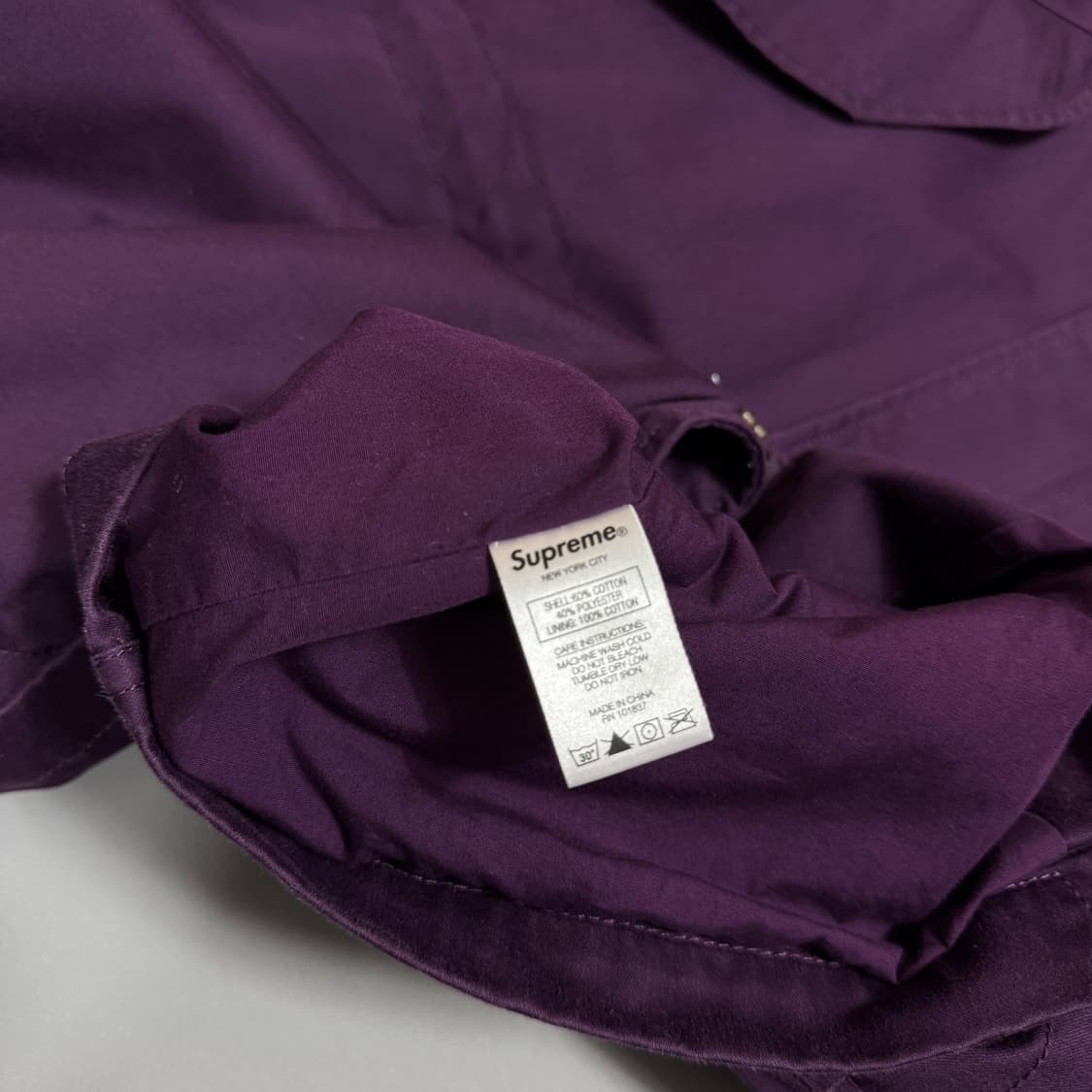 슈프림(SUPREME) 21ss 퍼플컬러 후드 페이스 마스크 파카 상품이미지5