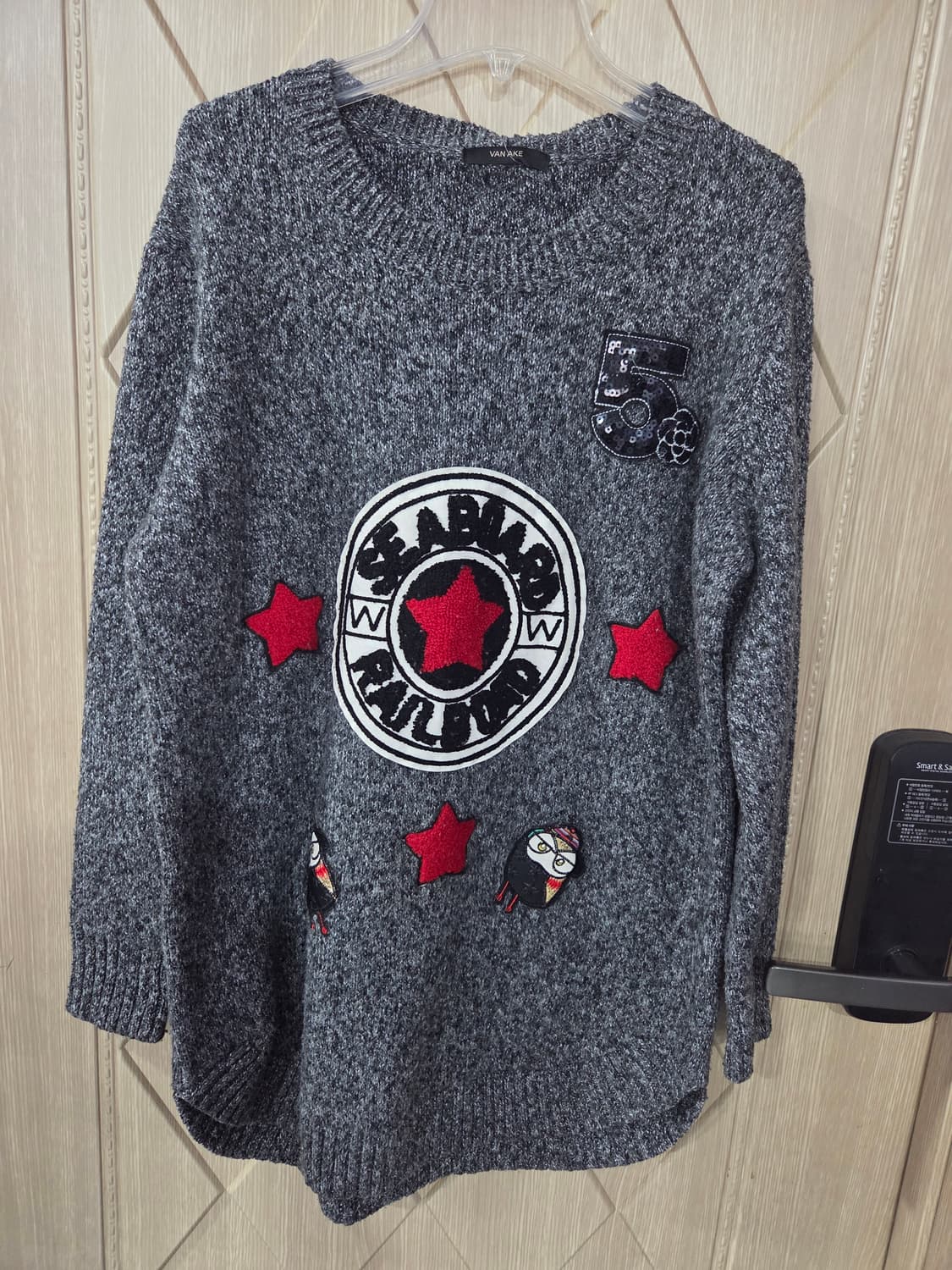 여성 그레이 니트 상품이미지1