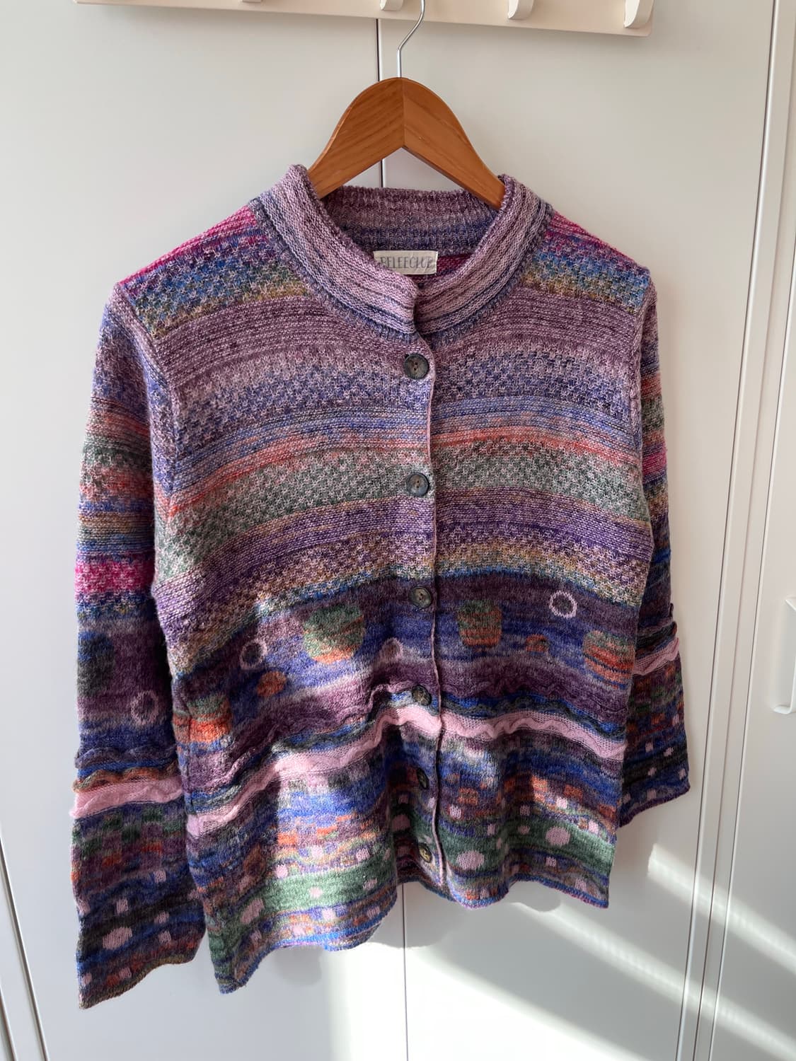 Beleeclub 미사깔 패턴 니트 가디건 임수정 상품이미지4