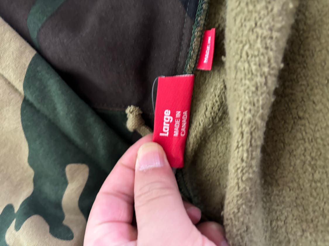 슈프림 아플리케 후드집업 카모 1회착 상품이미지3