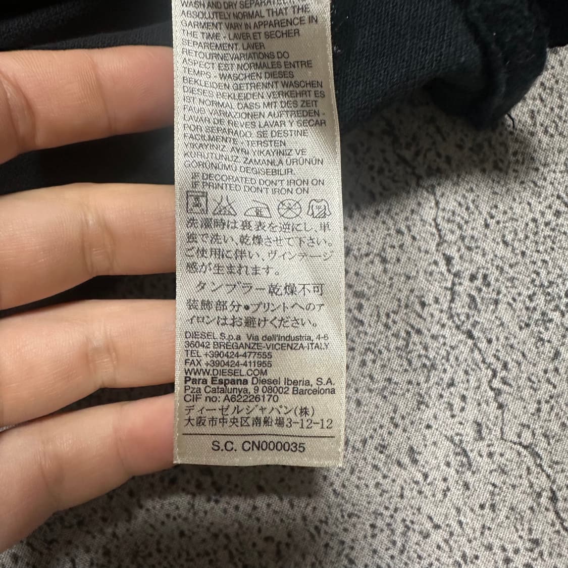 ✨ (바배) 디젤 타이거 패치 카라 반팔티  상품이미지5